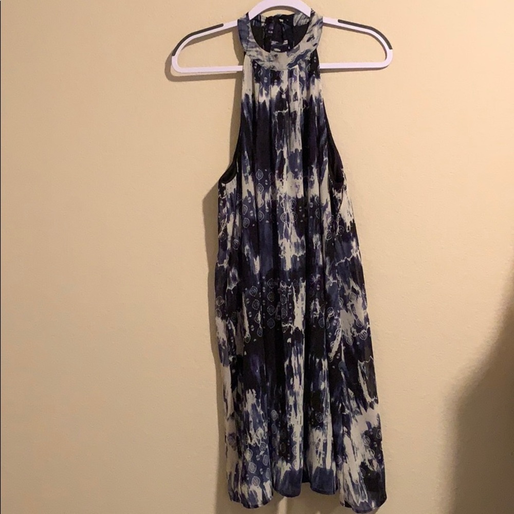 Japna XL Blue Sheer Lined Dress